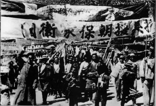 1950年:中国人民志愿军开始抗美援朝
