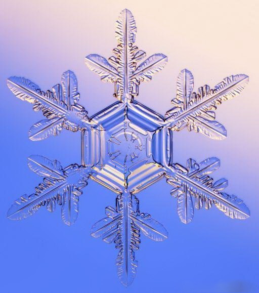 雪花晶体的形状是六角形的雪花为什么多为六角形