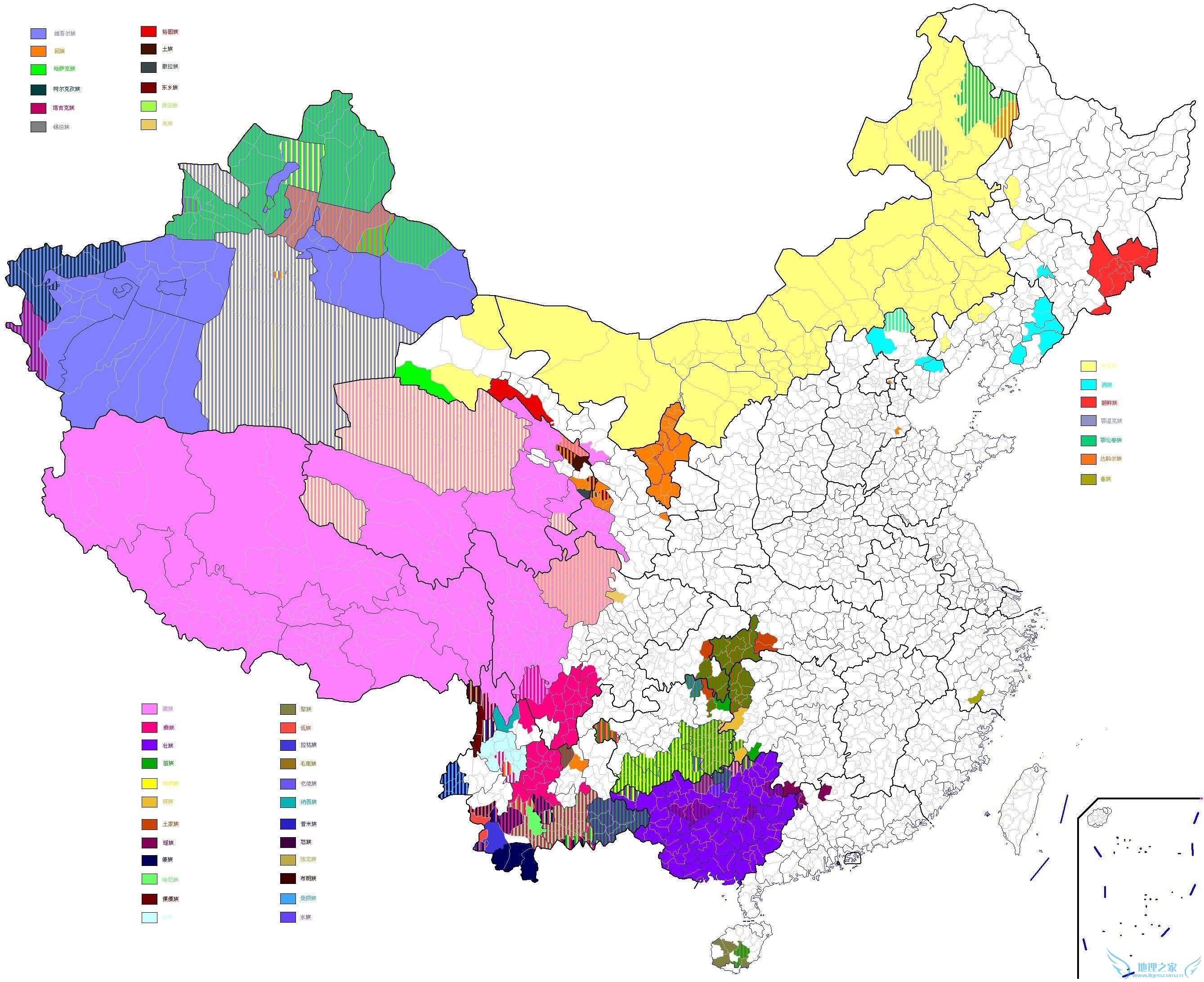 由于汉族以外的55个民族相对汉族人口较少,习惯上被称