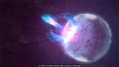 虽然蟹状星云脉冲星还没有强大到足以产生"快速射电爆发,但是自它