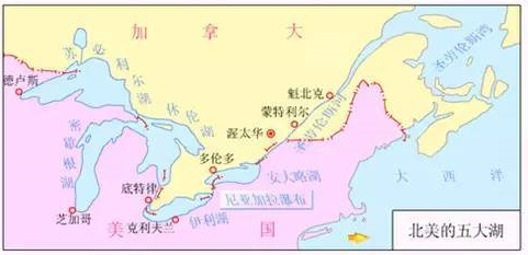 熟记高中地理知识点:北美五大湖