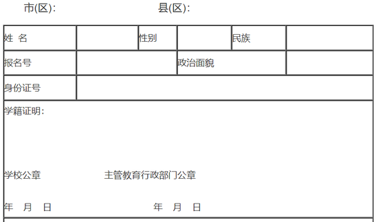 思想品德考核表