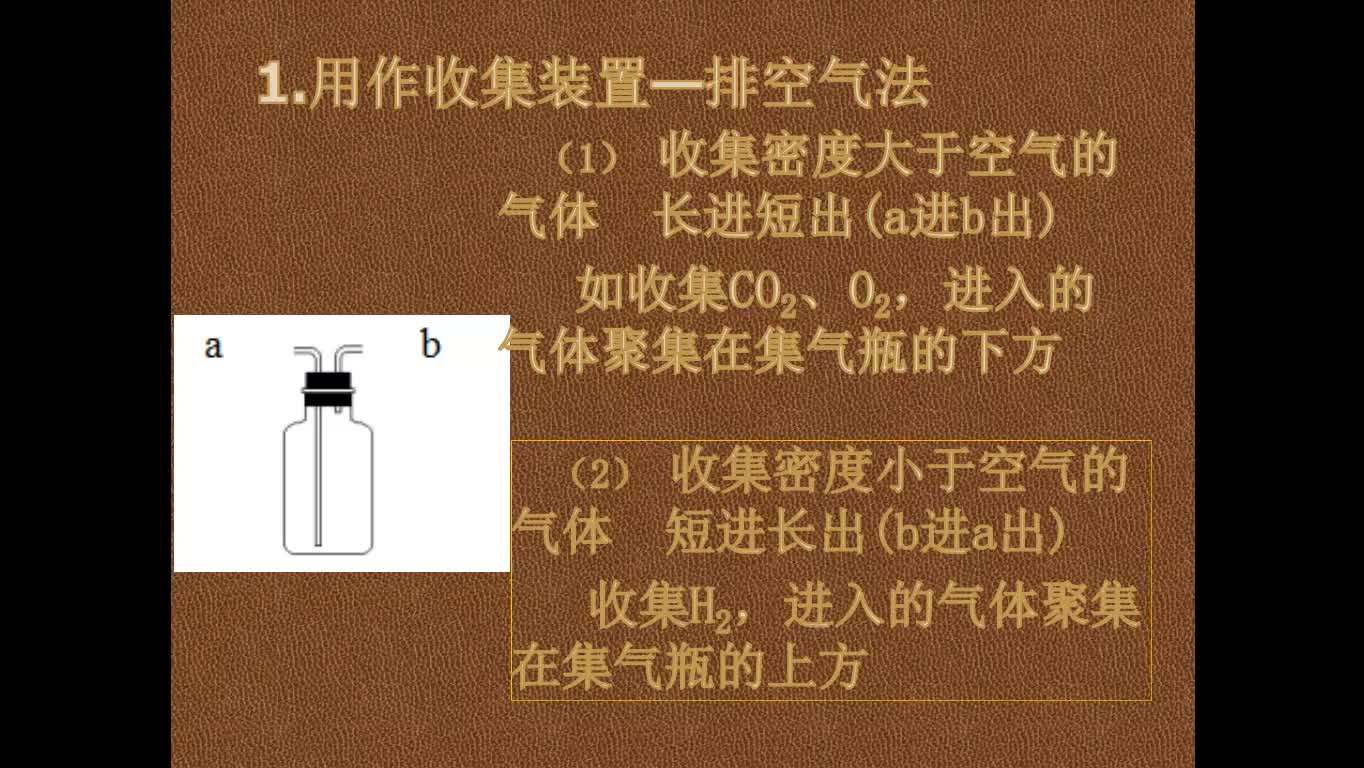 人教版 九年级化学上册 第二单元 实验活动1:多功能瓶的使用-视频微