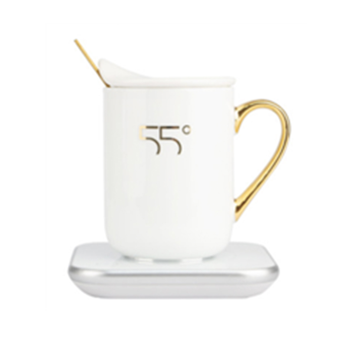 恒温杯陶瓷 保温杯 咖啡加热器 55度暖暖杯 办公室茶水杯