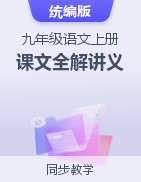 2023-2024學(xué)年九年級語文上冊課文全解講義（統(tǒng)編版）