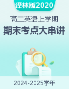 2024-2025學(xué)年高二英語(yǔ)上學(xué)期期末考點(diǎn)大串講（譯林版2020）