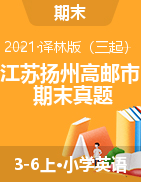 江苏省扬州市高邮市 -2020-2021学年上学期英语期末试题-译林版（三起）（含听力音频 无答案） 