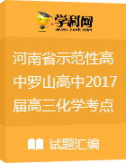 河南省示范性高中罗山高中2017届高三化学考点梳理检测