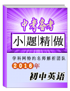 2016年中考英語小題精做系列