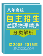 八年（2008-2015年）高校自主招生試題物理精選分類解析