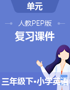 【單元復習課件】英語三年級下冊人教版PEP