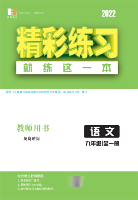 【精彩練習】2022-2023學年九年級下冊初三語文同步教學課件PPT（部編版）