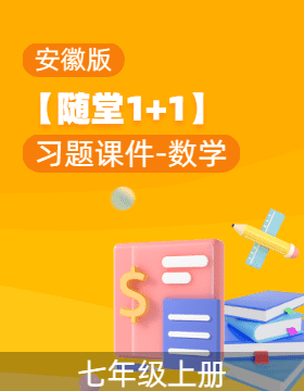 【随堂1+1】2023-2024学年七年级上册数学习题课件（安徽沪科版）