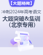【大题精做】冲刺2024年高考语文大题突破+限时集训（北京专用）