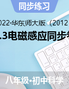 5.3電磁感應(yīng)同步卷——2021-2022學(xué)年華東師大版八年級(jí)下學(xué)期科學(xué)