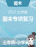 2023-2024学年三年级英语上册期末专项复习（北京版）
