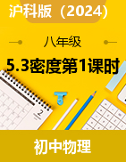 5.3探究物質(zhì)的密度-2024-2025學(xué)年八年級(jí)物理上冊(cè)（滬科版2024）