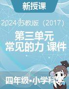 2024-2025學(xué)年科學(xué)四年級(jí)上冊(cè)第三單元《常見(jiàn)的力》課件（蘇教版）