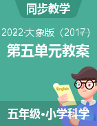 新大象版五年級科學(xué)下冊