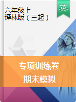 六年級(jí)上冊(cè)英語(yǔ)試題-專(zhuān)項(xiàng)+期末模擬復(fù)習(xí)卷 譯林版（三起）（含解析）