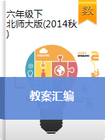 【優(yōu)選】2019-2020學(xué)年六年級(jí)下冊(cè)數(shù)學(xué)教案匯編∣北師大版（2014秋）