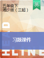 五年級(jí)下冊(cè)英語(yǔ)習(xí)題課件 湘少版（三起）