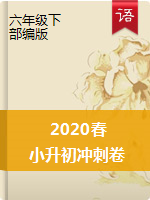 【决胜小升初】2020春小升初语文冲刺卷-人教部编版（含答案，含解析）