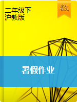 上海市上海民办日日学校数学二年级下册暑假作业 沪教版（无答案）