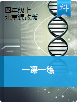 四年级上册科学同步测试 北京课改版