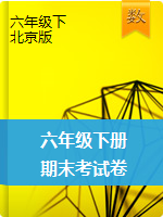 【精品】2019-2020学年北京版小学六年级下册期末考试数学试卷-北京版（解析版）