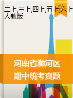 河南省信阳市浉河区数学二-六年级2020-2021学年上学期期中检测试卷