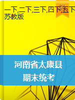 河南省周口市太康县数学一-六年级2019-2020学年第二学期期末考试