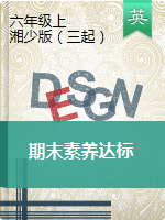 【3套】英語六年級上冊期末素養(yǎng)達標(biāo)測試卷 （含答案及聽力音頻）湘少版三起