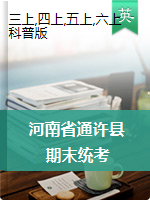 河南省开封市通许县英语三-六年级2020-2021学年上学期期末考试（科普版，PDF版，含答案）