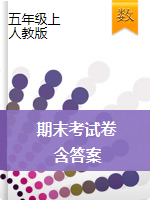 五年級(jí)上冊(cè)數(shù)學(xué)試題-2020秋期末達(dá)標(biāo)卷-人教版（含答案）