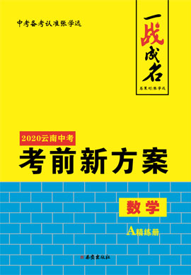 【一战成名】2020中考数学考前新方案精练册(云南专用)