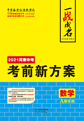 【一战成名】2021中考数学考前新方案精练册(河南专用)