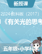 1.1《有關(guān)光的思考》教學(xué)設(shè)計+課件-2024-2025學(xué)年科學(xué)五年級上冊教科版