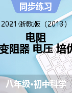 电阻 变阻器 电压 培优——2021-2022学年浙教版八年级上册科学