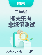 2024-2025學(xué)年二年級(jí)英語(yǔ)上冊(cè)期末樂(lè)考 非紙筆測(cè)試題（人教PEP版一起）  