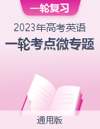 备战2023年高考英语一轮复习考点微专题（通用版）