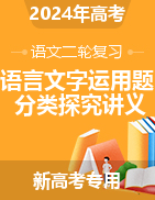 2024年高考語文二輪復(fù)習(xí)語言文字運用題分類探究講義（新高考專用）