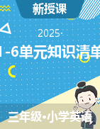 2024-2025學(xué)年新版人教版三年級(jí)下冊(cè)英語(yǔ)1-6單元知識(shí)清單