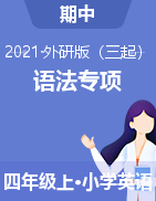 【期中語法專項(xiàng)】2021年外研三起 四年級上冊英語期中語法檢測卷（含答案） 