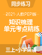 三年級上冊英語試題 知識梳理+考點精煉+單元綜合測試卷（圖片版無答案）人教PEP版