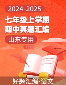 【好題匯編】備戰(zhàn)2024-2025學年七年級語文上學期期中真題分類匯編（山東專用）