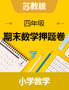 江苏省地区2021-2022学年度四年级第一学期期末数学押题卷 苏教版
