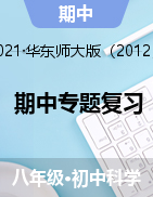  期中專題復(fù)習(xí)——2021-2022學(xué)年華東師大版八年級上學(xué)期科學(xué)