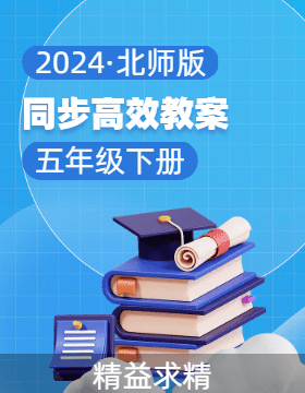 2023-2024学年五年级数学下册同步教案系列（北师大版）