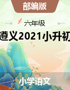 貴州省遵義市2021年小升初語文沖刺試卷